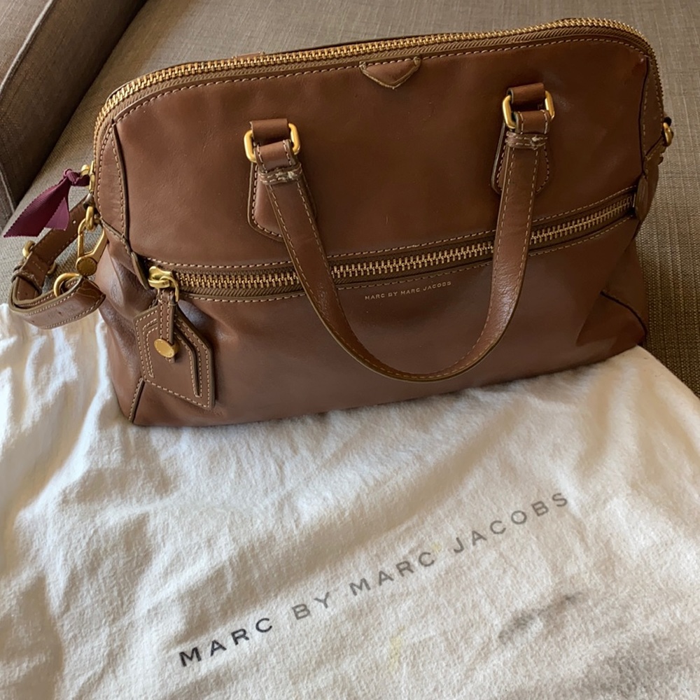 Marc by Marc Jacobs Calamity Rei brown leather crossbody handbag